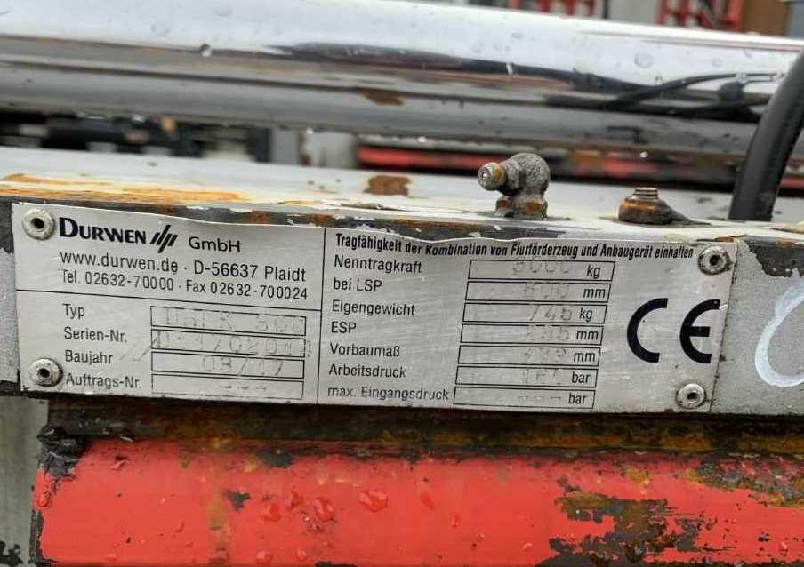 Durwen DRPK30C - Вила в категорії Вилкові навантажувачі: фото 5 Durwen DRPK30C - Вила в категорії Вилкові навантажувачі: фото 5