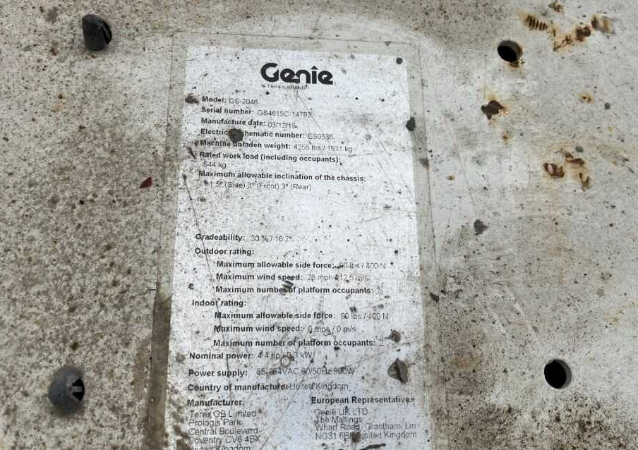 Genie GS-2046 - Ножичний підйомник: фото 5 Genie GS-2046 - Ножичний підйомник: фото 5