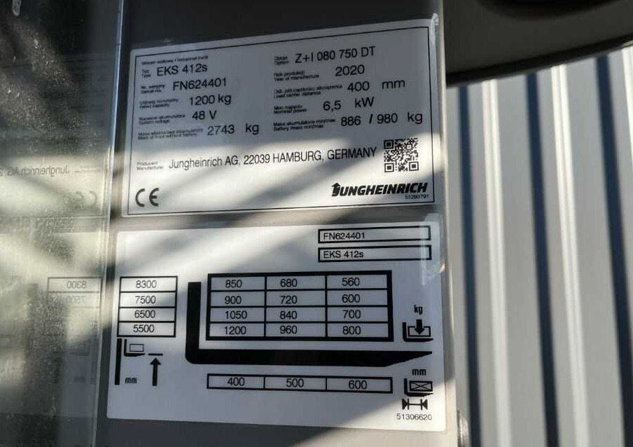 Jungheinrich EKS412s - Комплектувальник замовлень: фото 4 Jungheinrich EKS412s - Комплектувальник замовлень: фото 4