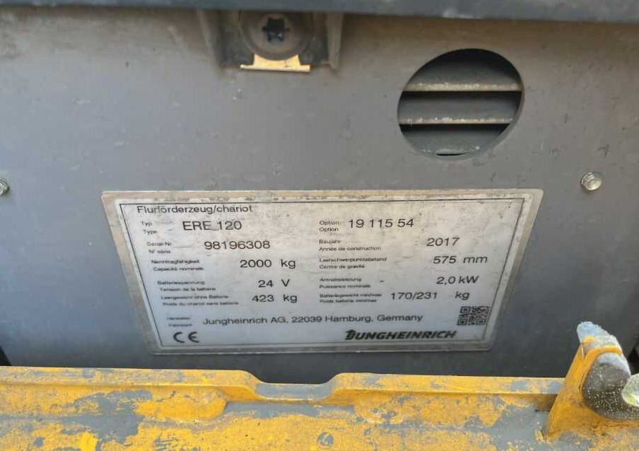 Jungheinrich ERE120 - Штабелер: фото 4 Jungheinrich ERE120 - Штабелер: фото 4