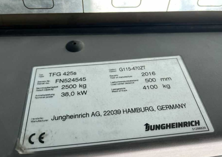 Jungheinrich TFG425s - Газовий навантажувач: фото 4 Jungheinrich TFG425s - Газовий навантажувач: фото 4