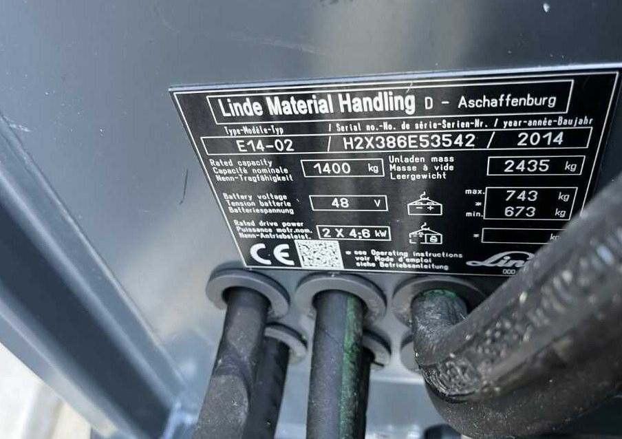 Linde E14-02 - Електронавантажувач: фото 4 Linde E14-02 - Електронавантажувач: фото 4