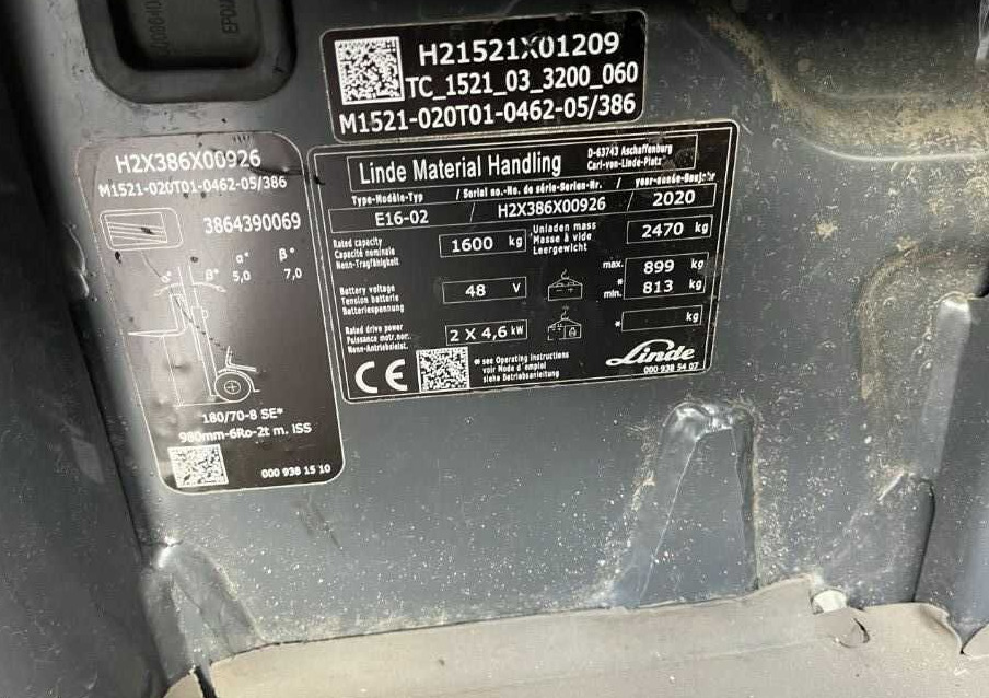 Linde E16-02 - Електронавантажувач: фото 4 Linde E16-02 - Електронавантажувач: фото 4