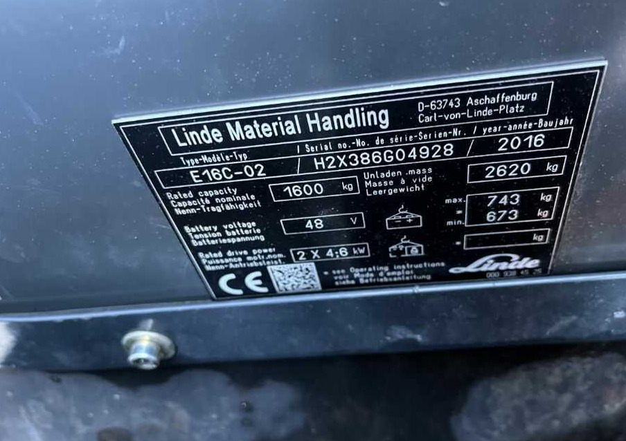 Linde E16C-02 - Електронавантажувач: фото 4 Linde E16C-02 - Електронавантажувач: фото 4