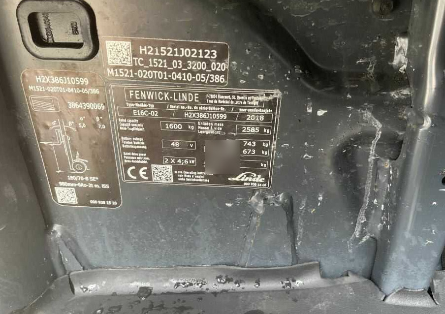 Linde E16C-02 - Електронавантажувач: фото 4 Linde E16C-02 - Електронавантажувач: фото 4