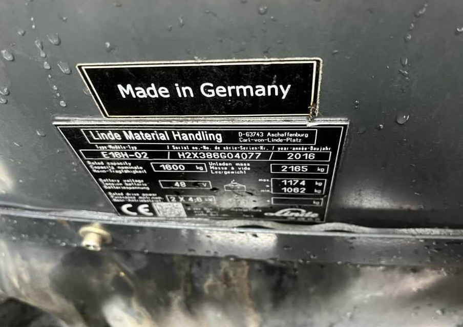 Linde E16H-02 - Електронавантажувач: фото 4 Linde E16H-02 - Електронавантажувач: фото 4