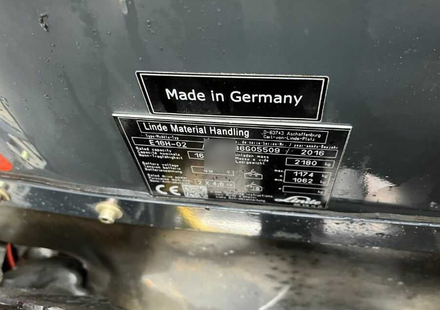 Linde E16H-02 - Електронавантажувач: фото 4 Linde E16H-02 - Електронавантажувач: фото 4