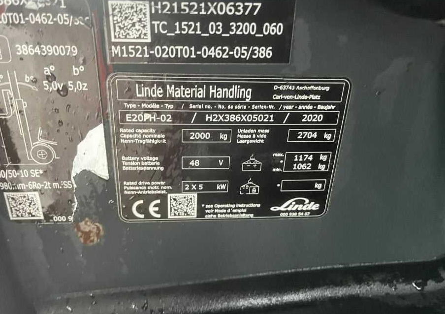 Linde E20PH-02 - Електронавантажувач: фото 4 Linde E20PH-02 - Електронавантажувач: фото 4
