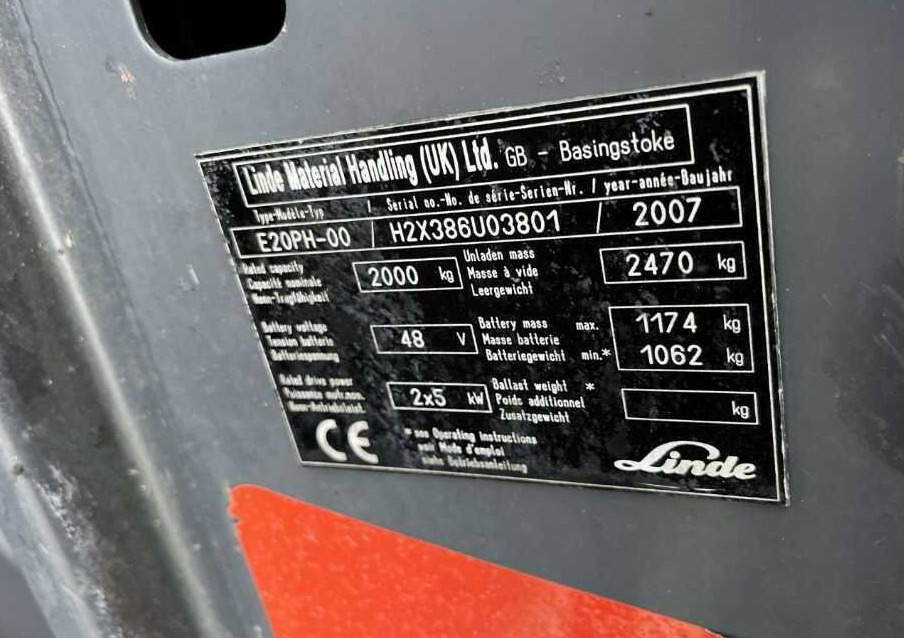 Linde E20PH - Електронавантажувач: фото 4 Linde E20PH - Електронавантажувач: фото 4