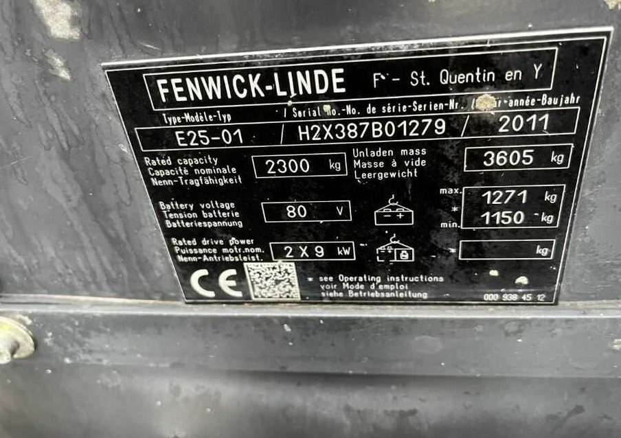 Linde E25-01 - Електронавантажувач: фото 4 Linde E25-01 - Електронавантажувач: фото 4