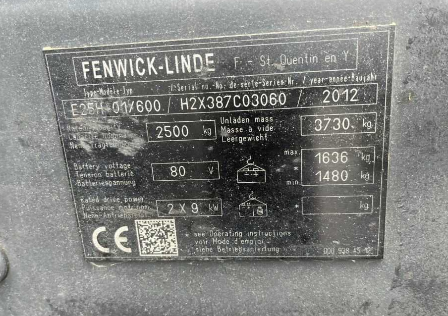 Linde E25H-01/600 - Електронавантажувач: фото 4 Linde E25H-01/600 - Електронавантажувач: фото 4