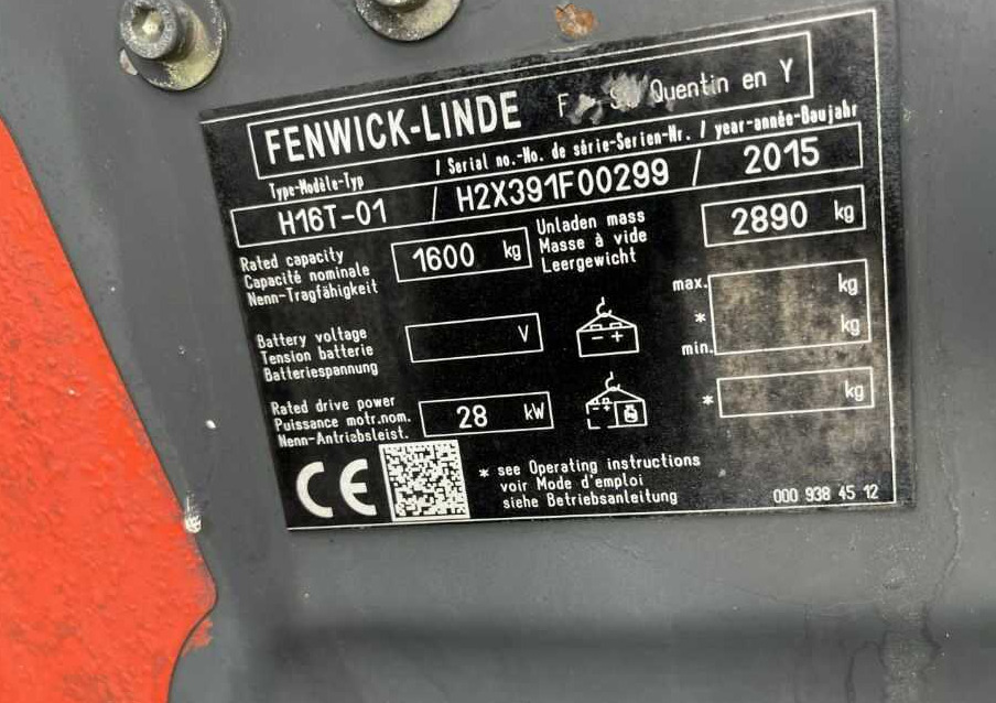 Linde H16T-01 - Газовий навантажувач: фото 4 Linde H16T-01 - Газовий навантажувач: фото 4