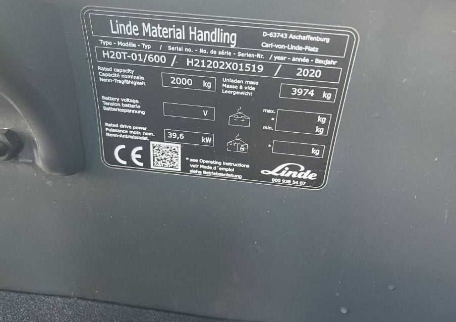 Linde H20T-01/600 - Газовий навантажувач: фото 4 Linde H20T-01/600 - Газовий навантажувач: фото 4