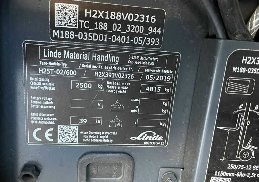 Linde H25T-02/600 - Газовий навантажувач: фото 4 Linde H25T-02/600 - Газовий навантажувач: фото 4