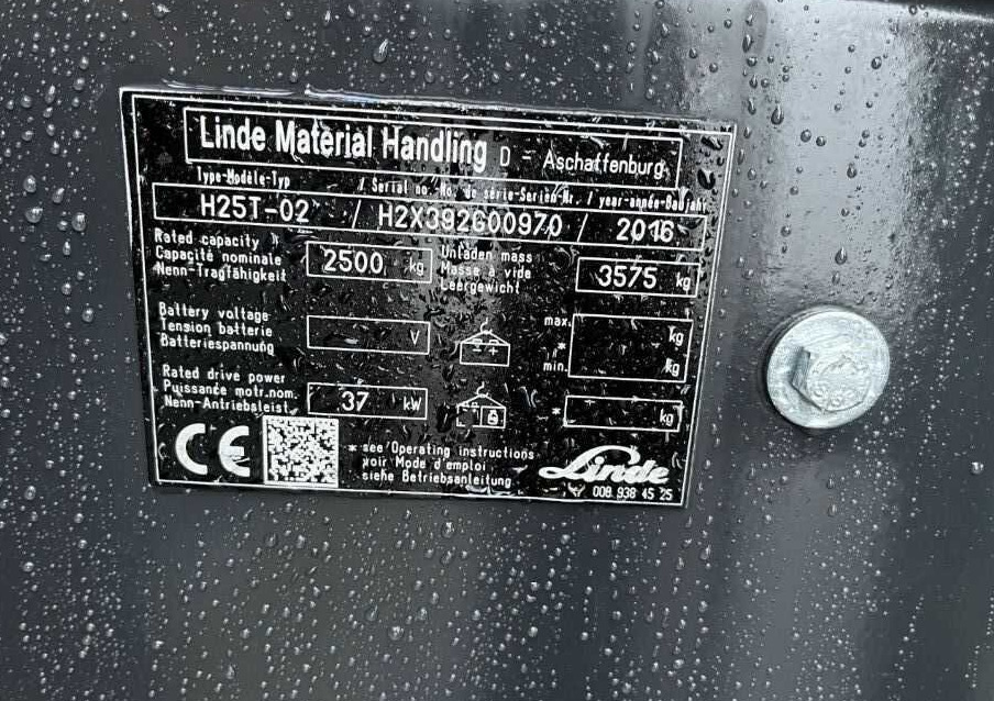 Linde H25T-02 - Газовий навантажувач: фото 3 Linde H25T-02 - Газовий навантажувач: фото 3