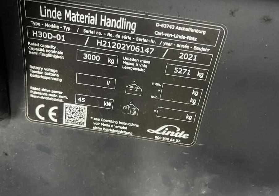 Linde H30D-01 - Дизельний навантажувач: фото 4 Linde H30D-01 - Дизельний навантажувач: фото 4