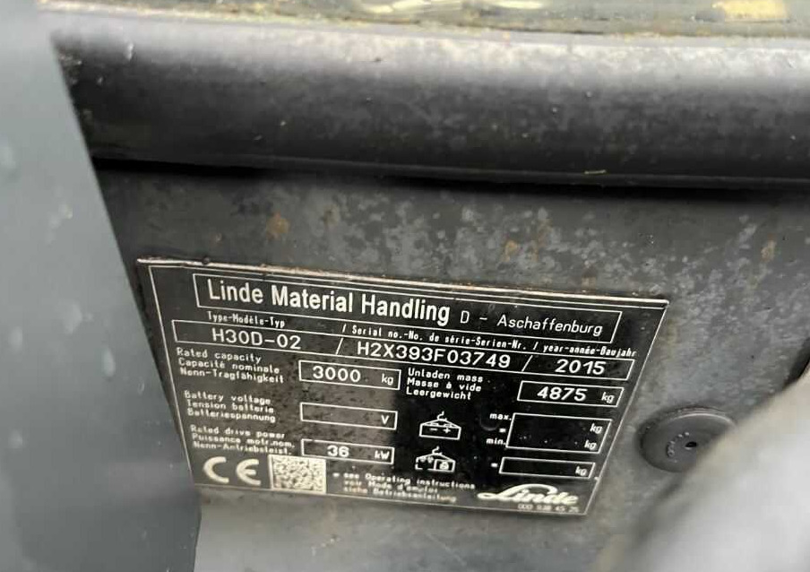 Linde H30D-02 - Дизельний навантажувач: фото 4 Linde H30D-02 - Дизельний навантажувач: фото 4