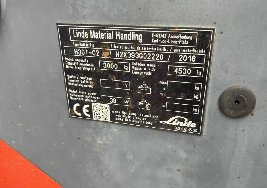 Linde H30T-02 - Газовий навантажувач: фото 4 Linde H30T-02 - Газовий навантажувач: фото 4