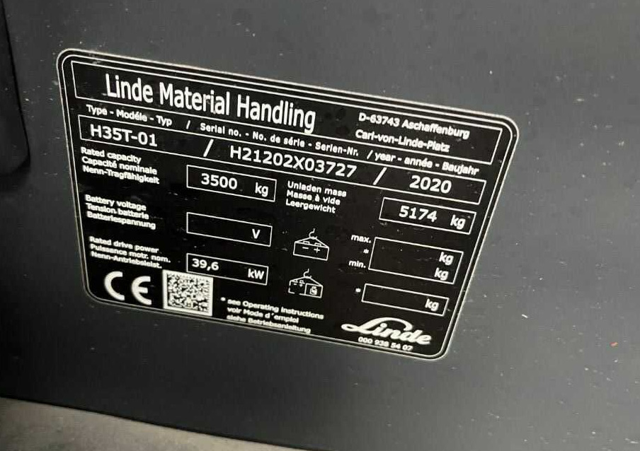 Linde H35T - Газовий навантажувач: фото 5 Linde H35T - Газовий навантажувач: фото 5