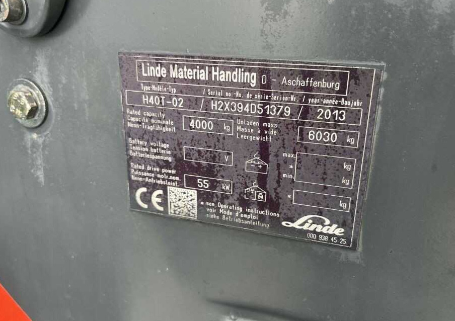 Linde H40T-02 - Газовий навантажувач: фото 4 Linde H40T-02 - Газовий навантажувач: фото 4