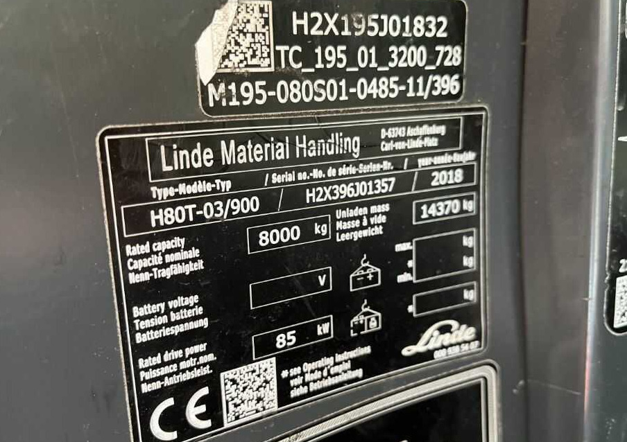 Linde H80T-03/900 - Газовий навантажувач: фото 3 Linde H80T-03/900 - Газовий навантажувач: фото 3