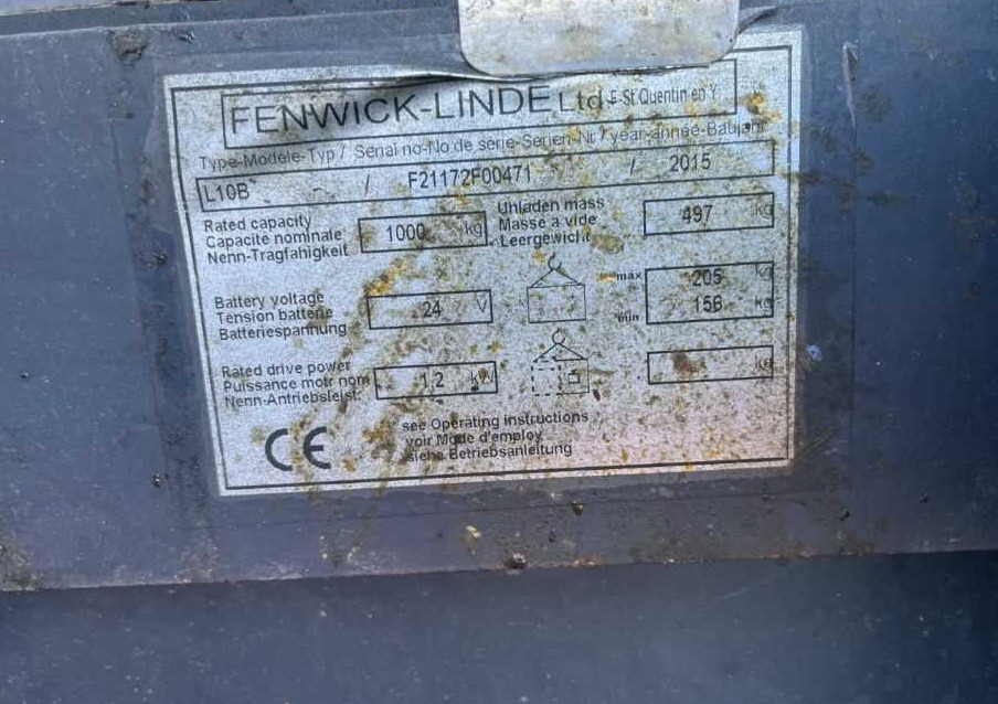 Linde L10 - Штабелер: фото 4 Linde L10 - Штабелер: фото 4