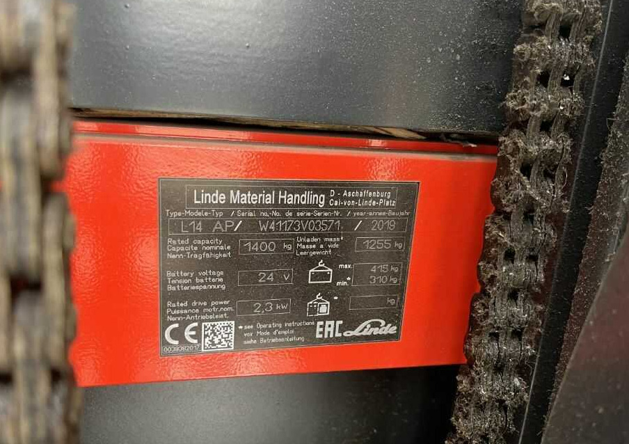 Linde L14APi - Штабелер: фото 4 Linde L14APi - Штабелер: фото 4