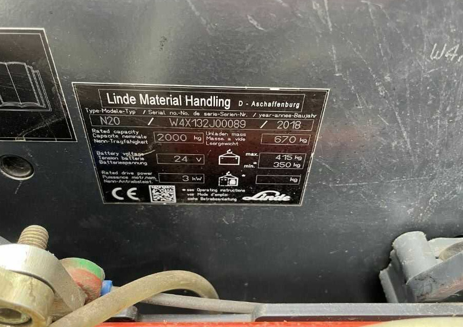 Linde N20 - Комплектувальник замовлень: фото 4 Linde N20 - Комплектувальник замовлень: фото 4