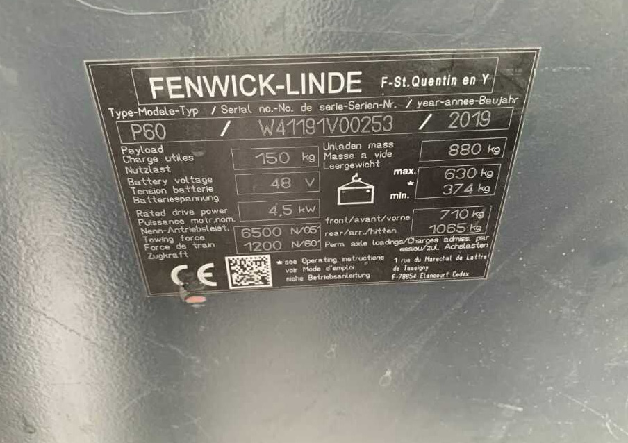Linde P60 - Складські тягач: фото 5 Linde P60 - Складські тягач: фото 5