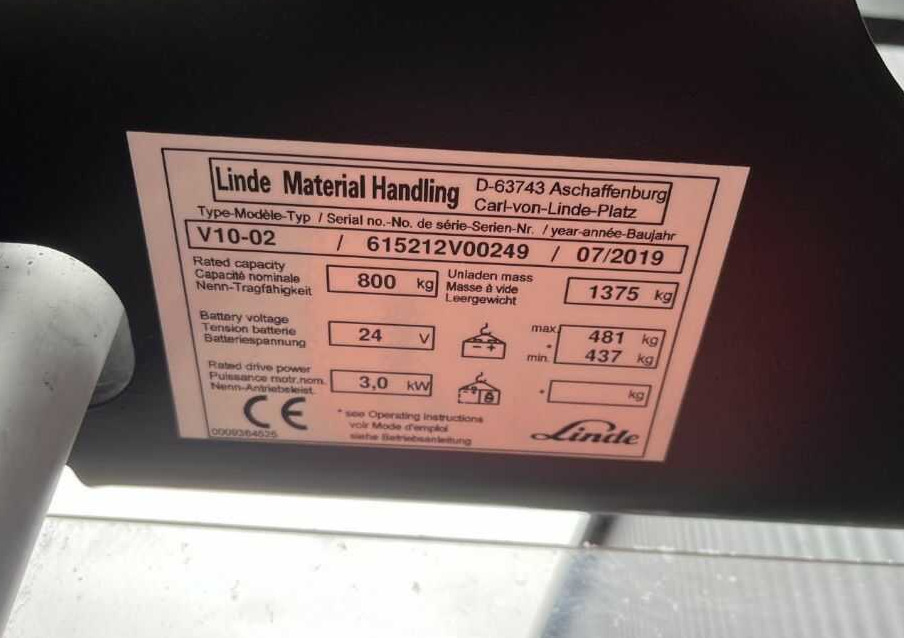 Linde V10-02 - Комплектувальник замовлень: фото 4 Linde V10-02 - Комплектувальник замовлень: фото 4