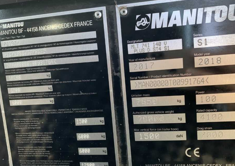 Навантажувач телескопічний Manitou MLT741-140V: фото 9