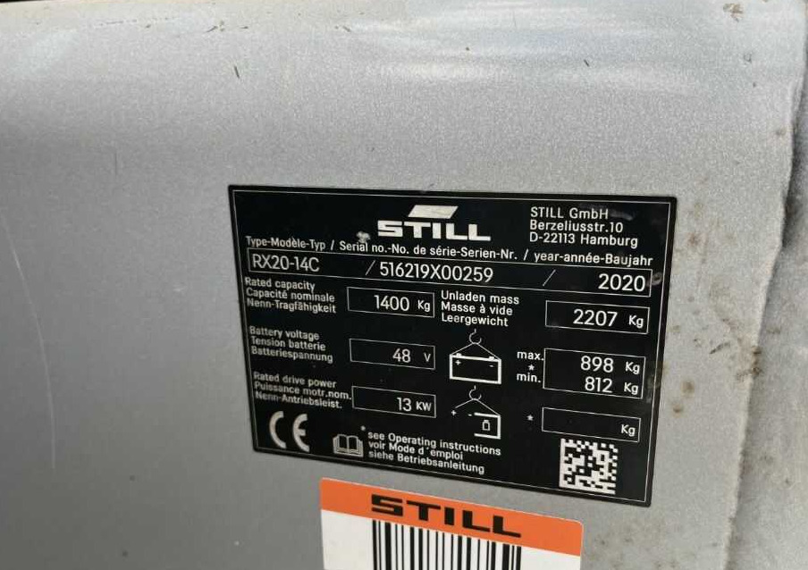 Still RX20-14 - Електронавантажувач: фото 4 Still RX20-14 - Електронавантажувач: фото 4