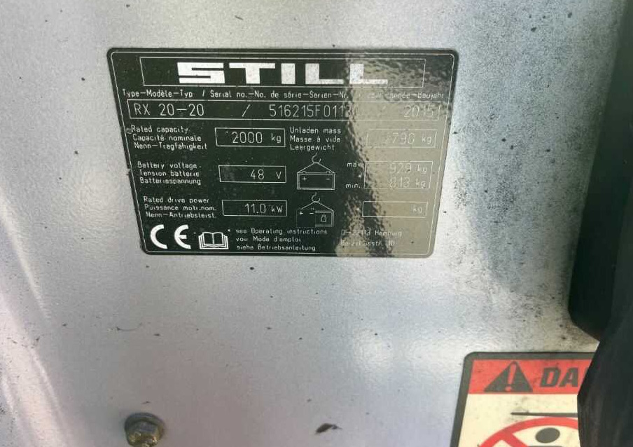 Still RX20-20 - Електронавантажувач: фото 4 Still RX20-20 - Електронавантажувач: фото 4