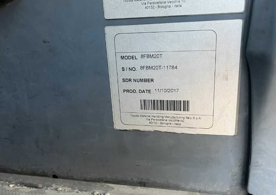 Toyota 8FBM20T - Електронавантажувач: фото 5 Toyota 8FBM20T - Електронавантажувач: фото 5