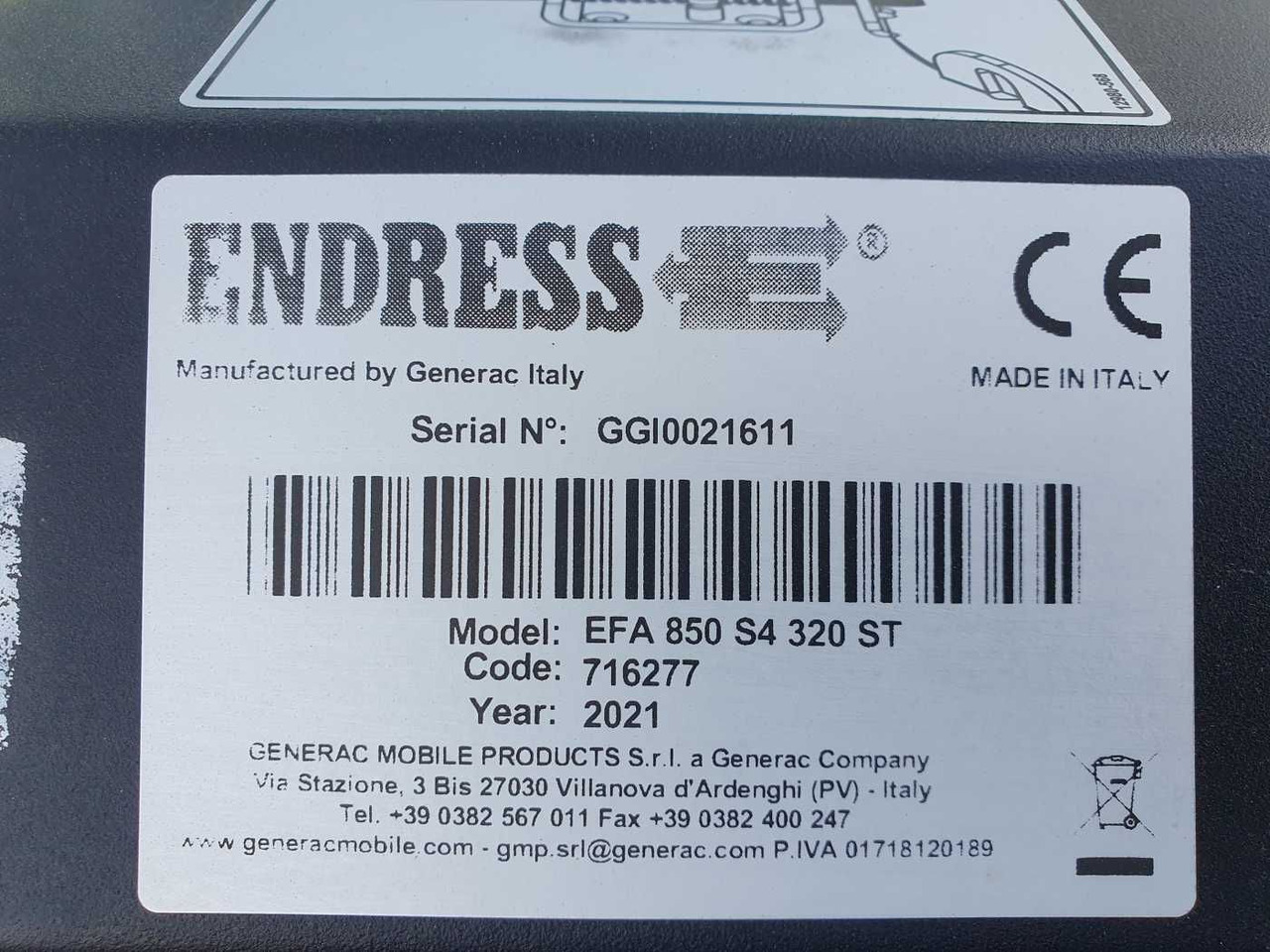 Освітлювальна вежа Endress EFA 850 S4 320 ST Lichtmast / nur 657 h: фото 13