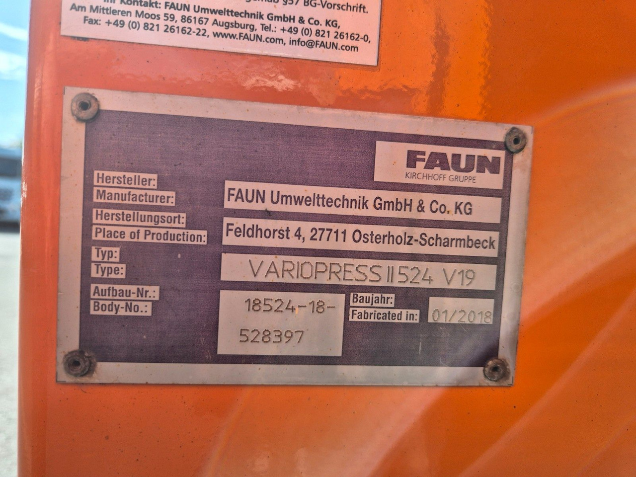 Сміттєвози Mercedes-Benz Actros 2533 L Faun Variopress II524 V19 Zoeller: фото 11