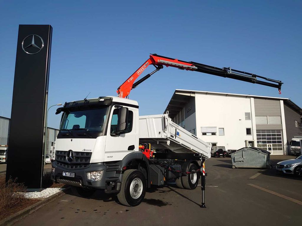 Mercedes-Benz Arocs 1832 KK 4x2 Kipper+Kran Fassi F120+Funk - Самоскид вантажівка, Вантажівка з маніпулятором: фото 2 Mercedes-Benz Arocs 1832 KK 4x2 Kipper+Kran Fassi F120+Funk - Самоскид вантажівка, Вантажівка з маніпулятором: фото 2