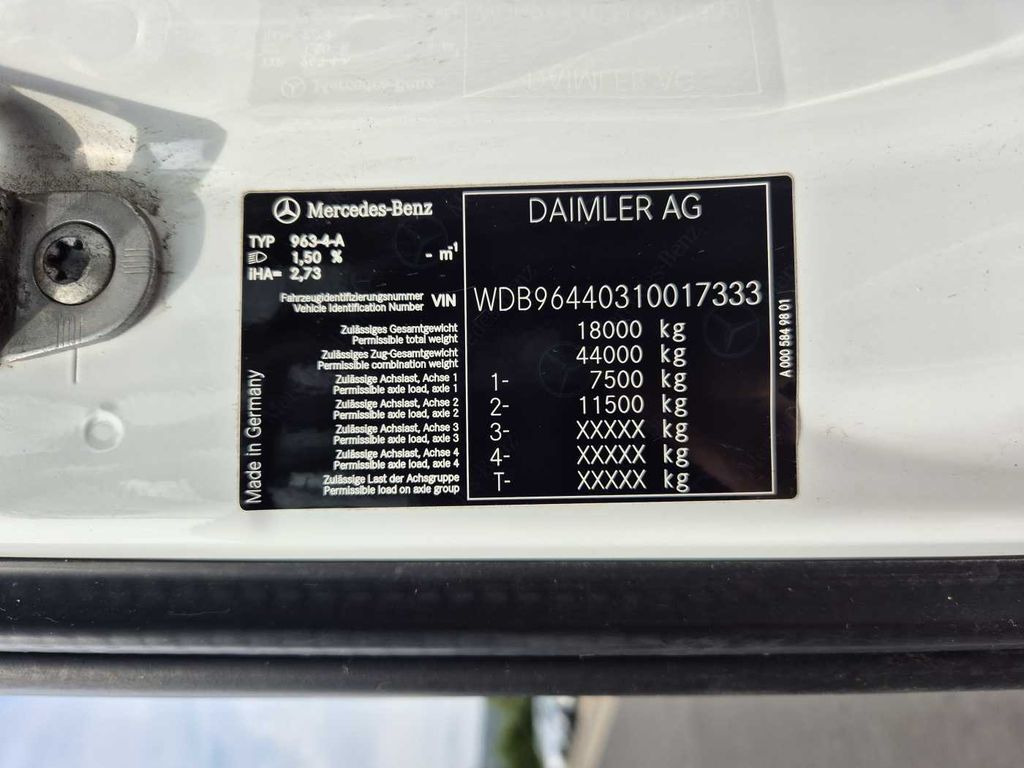Тягач Mercedes-Benz Arocs 1845 LS 4x4 HAD Retarder Hydraulik Navi: фото 15