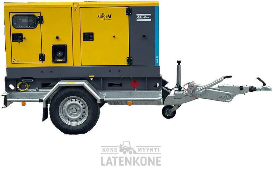 Atlas Copco QAS 45 50 Hz Generaattori StageV vetovarustuksella - Електричний генератор: фото 1 Atlas Copco QAS 45 50 Hz Generaattori StageV vetovarustuksella - Електричний генератор: фото 1