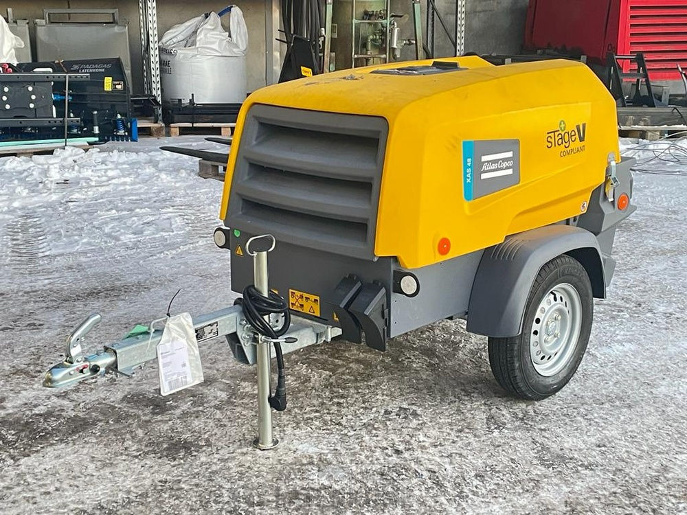 Atlas Copco XAS 48 StV Vaunukompressori UUSI - Повітряний компресор: фото 1 Atlas Copco XAS 48 StV Vaunukompressori UUSI - Повітряний компресор: фото 1
