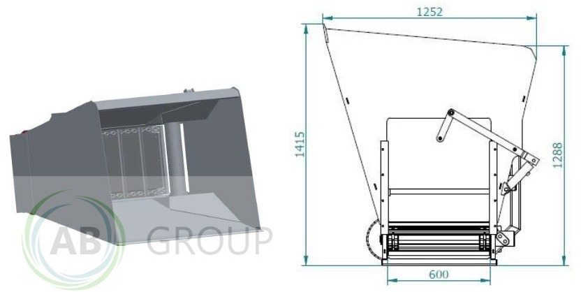 ArkMET feeding shovel with conveyor belt A605.150, 1.5 m - Техніка для тваринництва: фото 4 ArkMET feeding shovel with conveyor belt A605.150, 1.5 m - Техніка для тваринництва: фото 4