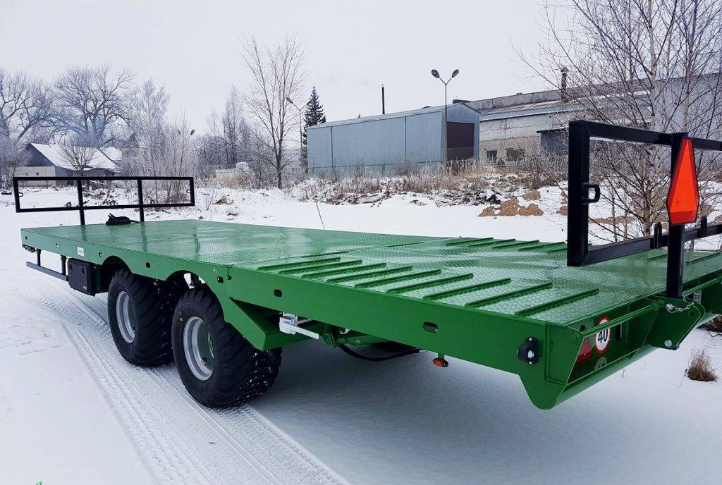 Dinapolis hydraulic bale trailer 14t, RPT-8000 - Сільськогосподарський причіп платформа: фото 3 Dinapolis hydraulic bale trailer 14t, RPT-8000 - Сільськогосподарський причіп платформа: фото 3