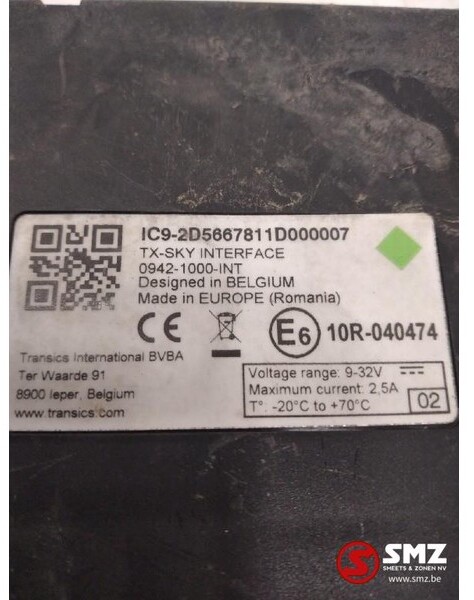 Diversen Occ ECU Mercedes Actros TX Sky interface 0942-1000 - Блок управління в категорії Вантажівки: фото 2 Diversen Occ ECU Mercedes Actros TX Sky interface 0942-1000 - Блок управління в категорії Вантажівки: фото 2
