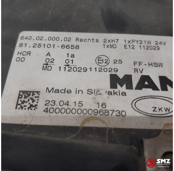 MAN Occ koplamp rechts MAN - Передня фара в категорії Вантажівки: фото 3 MAN Occ koplamp rechts MAN - Передня фара в категорії Вантажівки: фото 3
