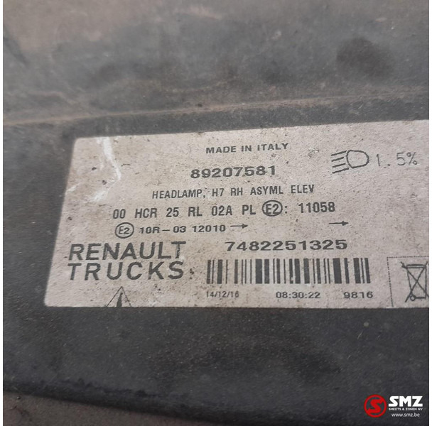 Renault Occ koplamp rechts RHD Renault - Передня фара в категорії Вантажівки: фото 3 Renault Occ koplamp rechts RHD Renault - Передня фара в категорії Вантажівки: фото 3