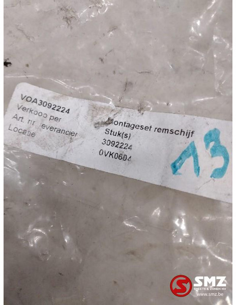 Volvo Remschijf accessoire kit volvo 3092224 - Гальмівни диск в категорії Вантажівки: фото 2 Volvo Remschijf accessoire kit volvo 3092224 - Гальмівни диск в категорії Вантажівки: фото 2