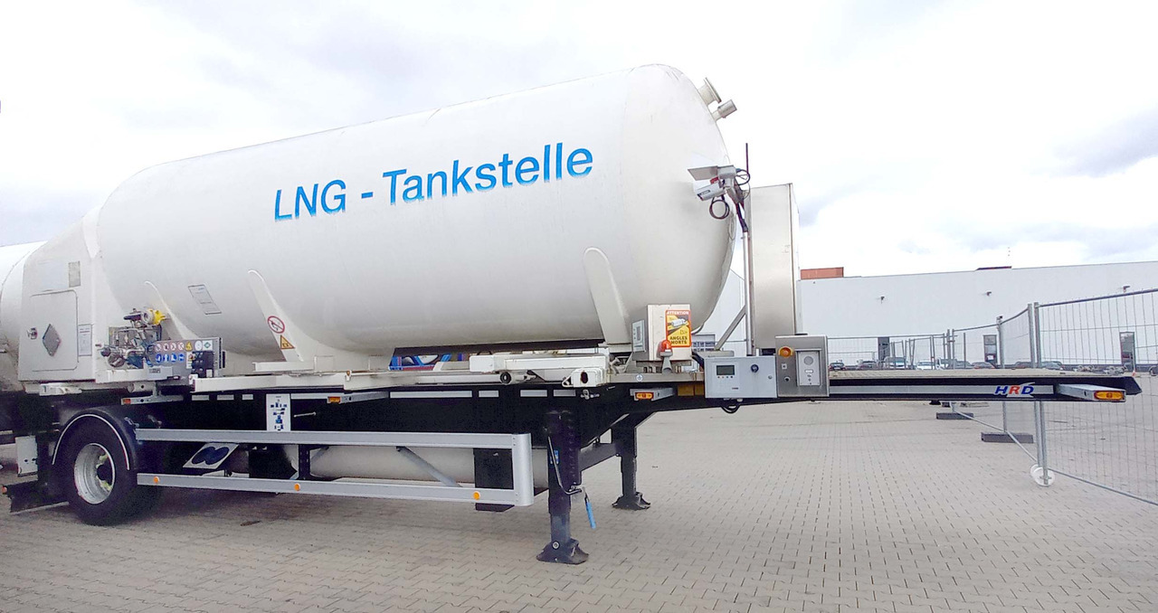 Schwingenschlögel Gas tank semi-trailer used for LNG/CNG mobile filling station Methan Gas Cryogenic - Напівпричіп цистерна: фото 1 Schwingenschlögel Gas tank semi-trailer used for LNG/CNG mobile filling station Methan Gas Cryogenic - Напівпричіп цистерна: фото 1