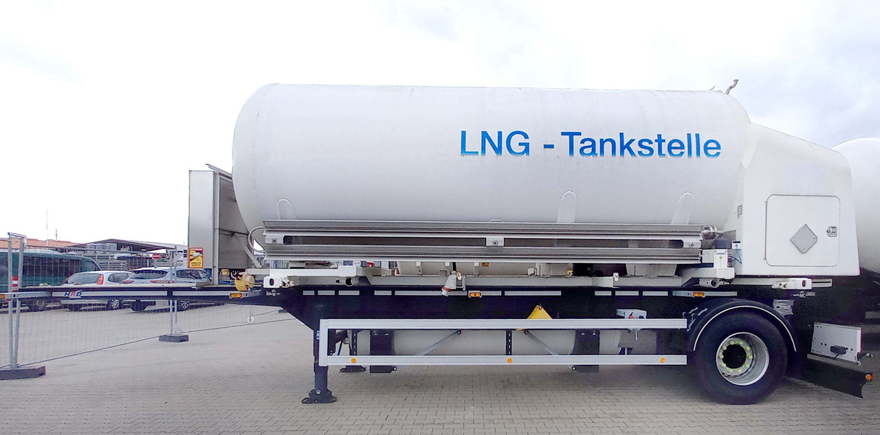 Schwingenschlögel Gas tank semi-trailer used for LNG/CNG mobile filling station Methan Gas Cryogenic - Напівпричіп цистерна: фото 2 Schwingenschlögel Gas tank semi-trailer used for LNG/CNG mobile filling station Methan Gas Cryogenic - Напівпричіп цистерна: фото 2