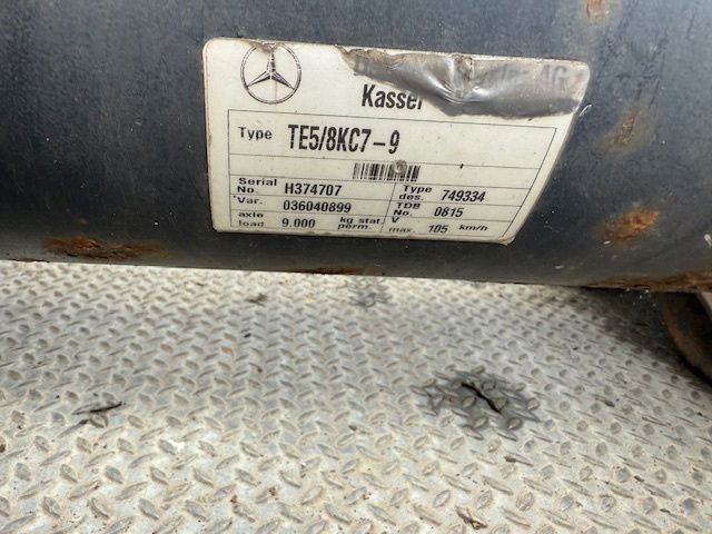 Diversen Mercedes assen TE5/8KC7-9 - Вісь та запчастини в категорії Вантажівки: фото 2 Diversen Mercedes assen TE5/8KC7-9 - Вісь та запчастини в категорії Вантажівки: фото 2