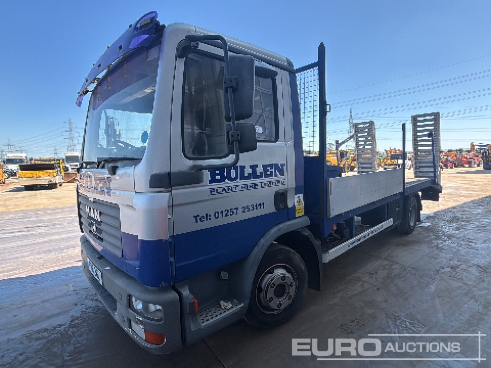 2006 MAN 4x2 Beavertail Plant Lorry, Winch, Ramps, Automatic Gearbox (Electrical Fault) - Автовоз вантажівка: фото 1 2006 MAN 4x2 Beavertail Plant Lorry, Winch, Ramps, Automatic Gearbox (Electrical Fault) - Автовоз вантажівка: фото 1